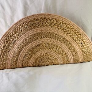Woven Straw Clutch